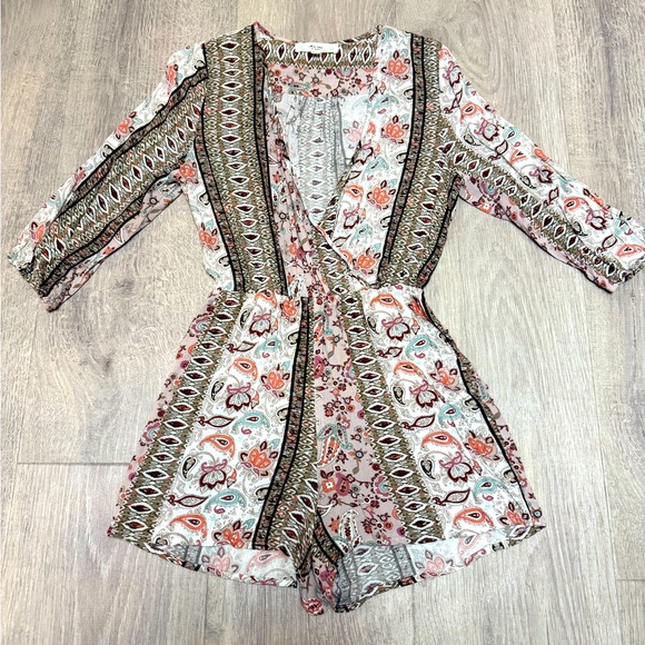 Love Tree Boho Romper - Picture 1 of 6